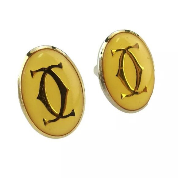 CARTIER Cuffs 2C Motif Beige Gold Plating Authentic USED T20394 authentic - Picture 5 of 15